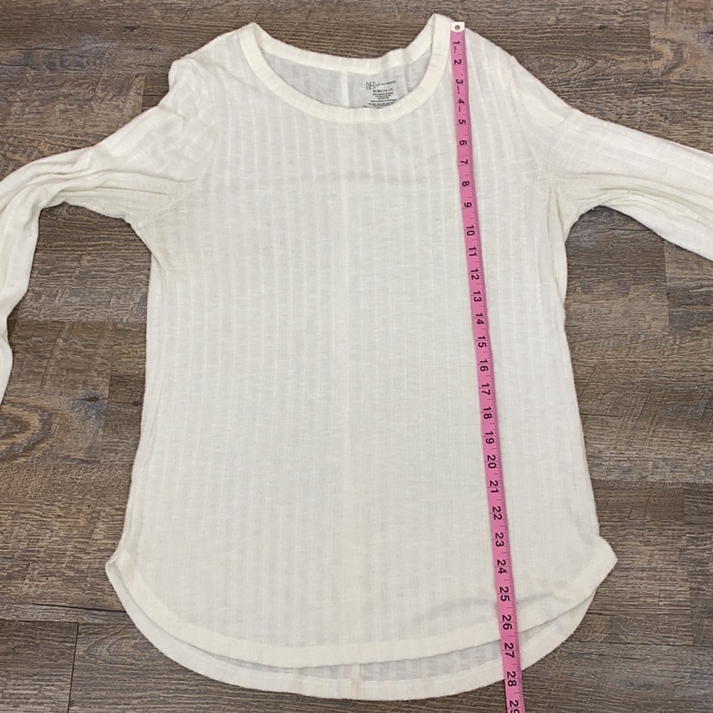 NoBo Cream Long Sleeve Top XL - Picture 8 of 9